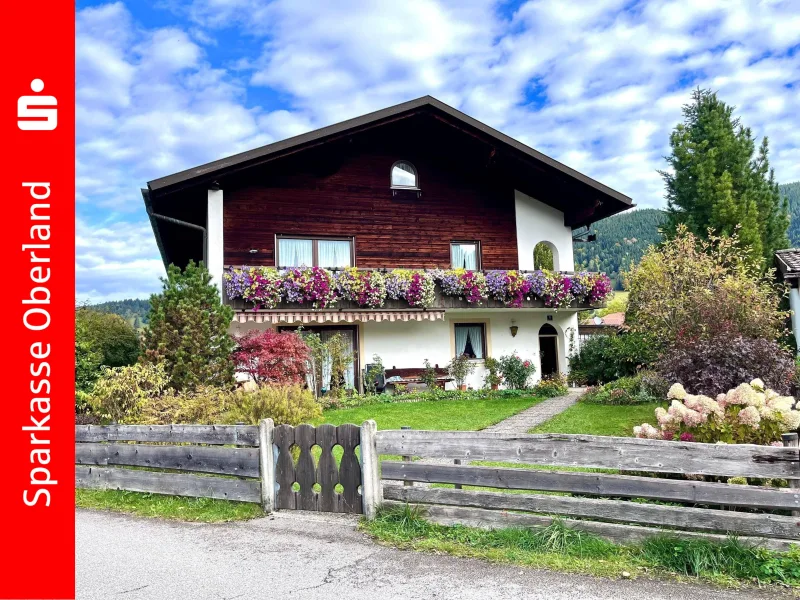 Hausansicht - Haus kaufen in Oberammergau - Ein-/Zweifamilienhaus in Oberammergau