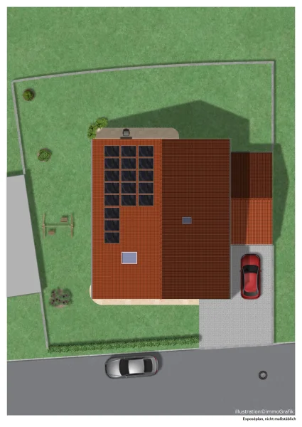 Grundstücksplan visualisiert