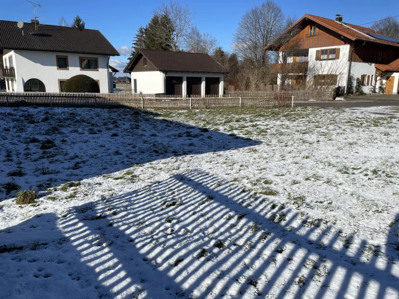 Blick Richtung Nord-/West - Grundstück kaufen in Peiting - Sonniges Grundstück in ruhiger Lage - verwirklichen Sie Ihren Traum!