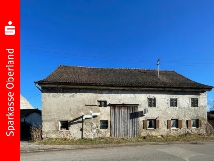 Ansicht von Westen - Haus kaufen in Polling - Denkmalgeschütztes Bauernhaus