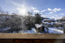 Ausblick vom Balkon