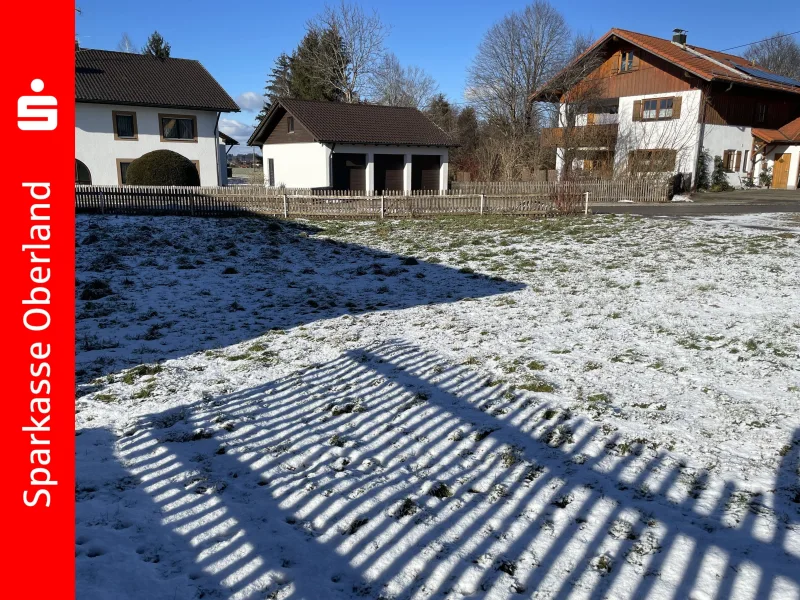 Blick Richtung Nord-/West - Grundstück kaufen in Peiting - -ANGEBOTSVERFAHREN- Sonniges Grundstück in ruhiger Lage - verwirklichen Sie Ihren Traum!