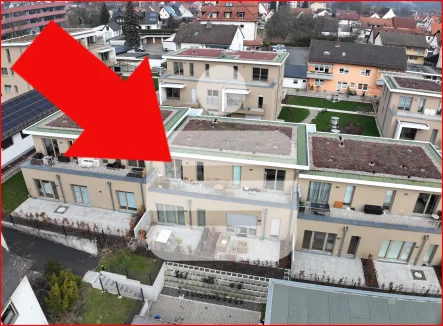 Ansicht Wohnung - Wohnung kaufen in Ebermannstadt - Sonnige Aussichten in Ihrem neuen Zuhause mit Dachterrasse