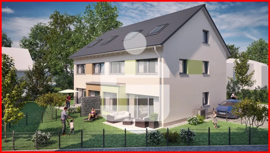 DHH Ansicht Süd-West - Haus kaufen in Uttenreuth - Ihr neues Zuhause in Uttenreuth