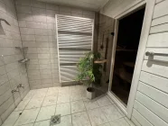 Sauna/Dusche im Souterrain