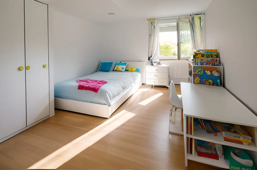 Titelbild - Visualisierung Kinderzimmer - Wohnung kaufen in Straubing - Ab sofort verfügbar: großzügige 4-Zimmer-Wohnung in Straubing/Süd