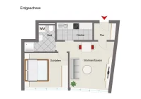 Grundriss Wohnung 2.1