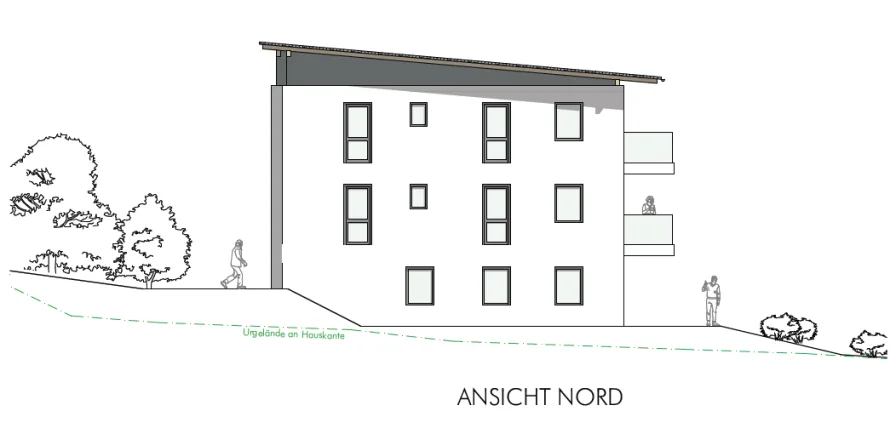 Ansicht Nord Haus 1