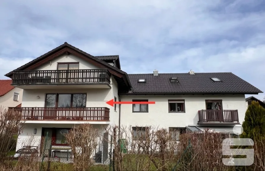 Südansicht - Wohnung kaufen in Passau - Hier wohnt man gerne - zentral, ruhig, familiär! 3-Zimmer-ETW mit Garage Nähe Klinikum/Uni