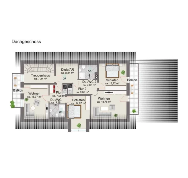 Grundriss Dachgeschoss