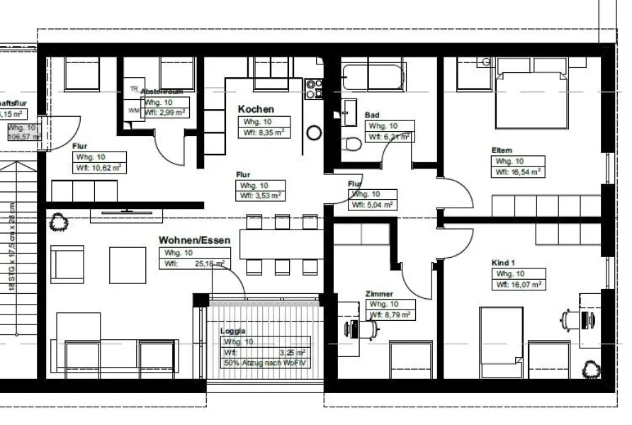 Grundriss Wohnung 10