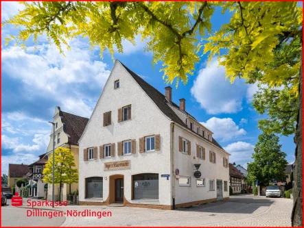 Außenansicht - Haus kaufen in Wertingen - Wohn- und Geschäftshaus im Herzen der schönen Zusamstadt 