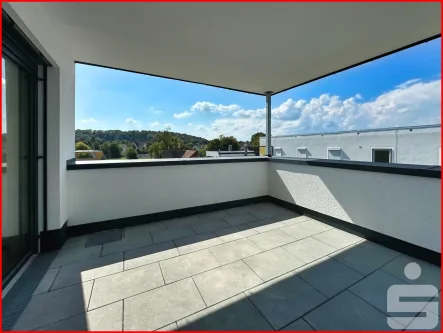 Dachterrasse - Wohnung mieten in Nördlingen - Penthouse mit Dachterrasse: Erleben Sie den Erstbezug