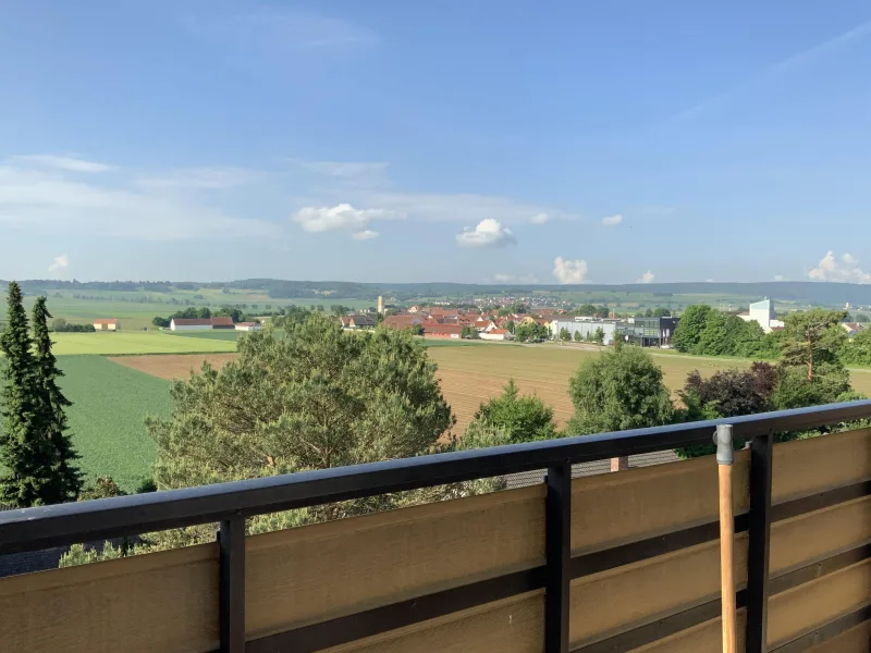 Blick vom Balkon