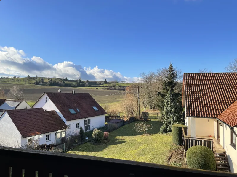 Aussicht vom Balkon