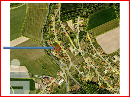 Lageplan - Grundstück kaufen in Büchlberg - Wohnbaugrundstück in 94124 Büchlberg / Denkhof