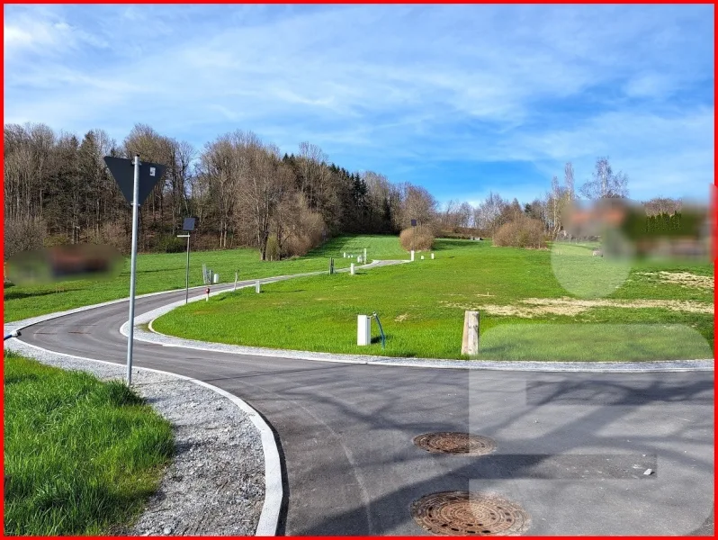 Blick auf die Grundstücke - Grundstück kaufen in Freyung - Wohnbaugrundstück im Baugebiet "Köppenreut" in 94078 Freyung