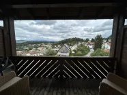 Blick vom Balkon