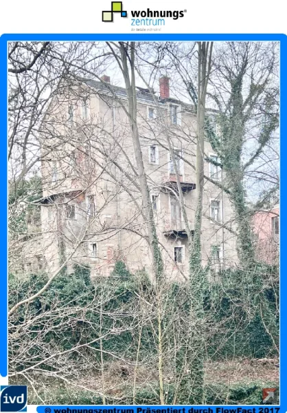 Objekt Gartenseite - Haus kaufen in Dresden - Mehrfamilienhaus zum Sanieren! Dresdner Top Wohnlage! Objekterweiterung möglich!