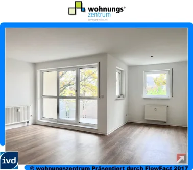 Wohnzimmer mit Essecke - Wohnung mieten in Dresden - Frisch renoviert! Schicke 2-Zimmer-Wohnung mit Balkon und Lift in Blasewitzer Lieblingslage