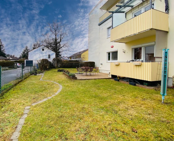 Garten - Wohnung kaufen in Waldkraiburg - schöne Wohnung in ruhiger zentrumsnaher Lage