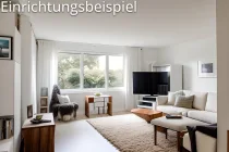 Einrichtungsbeispiel  Wohnzimmer Erdgeschoss