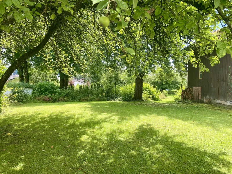 Garten - Haus kaufen in Kirchweidach - Alter Baumbestand und Bergblick inklusive!