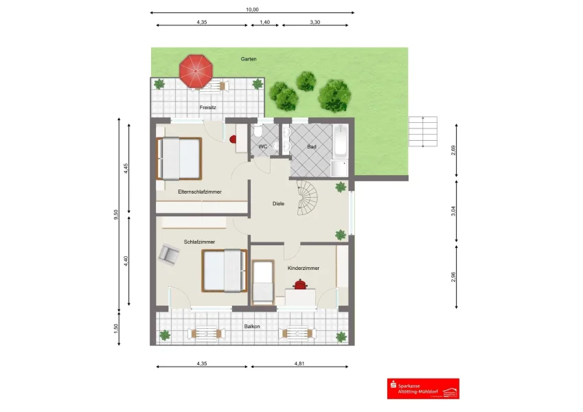 Grundriss 1. Obergeschoss