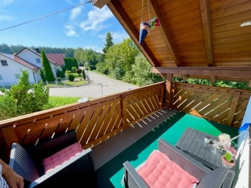 Balkon mit schönem Ausblick