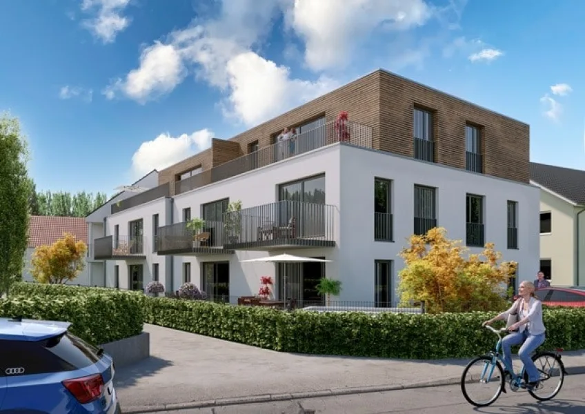 Balkonansicht - Wohnung kaufen in Germering - Moderner Wohnraum zwischen Dorf und Metropole...