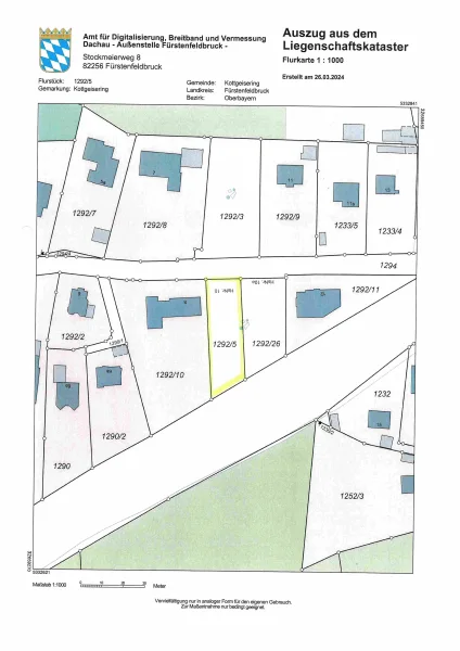 Lageplan Kottgeisering