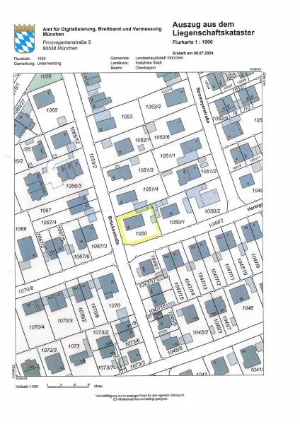 Lageplan Brückestrasse