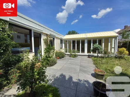 Terrassenansicht - Haus kaufen in Puchheim - Bungalow in Puchheim