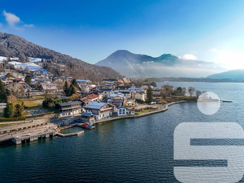 Luftaufnahme - Wohnung kaufen in Tegernsee - reizender Wohnsitz am Tegernsee - hier stimmt der "Vibe"