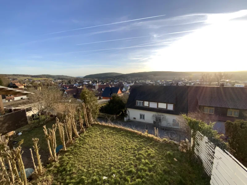 Blick vom Balkon