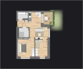 Grundriss 3-Zimmer-Wohnung