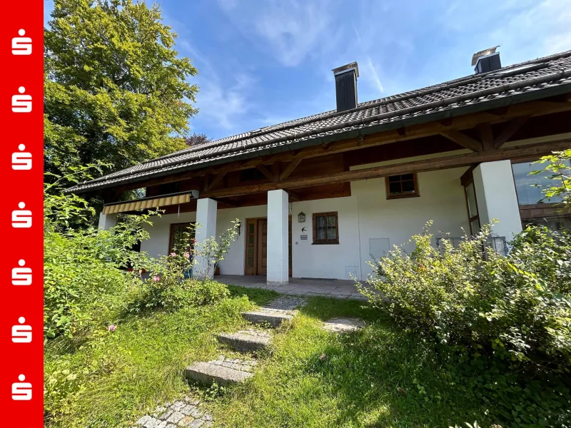 Außenansicht - Haus mieten in Bad Tölz - Familienfreundliche Wohneinheit im freistehenden Zweifamilienhaus