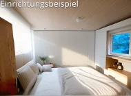 Blick ins Schlafzimmer