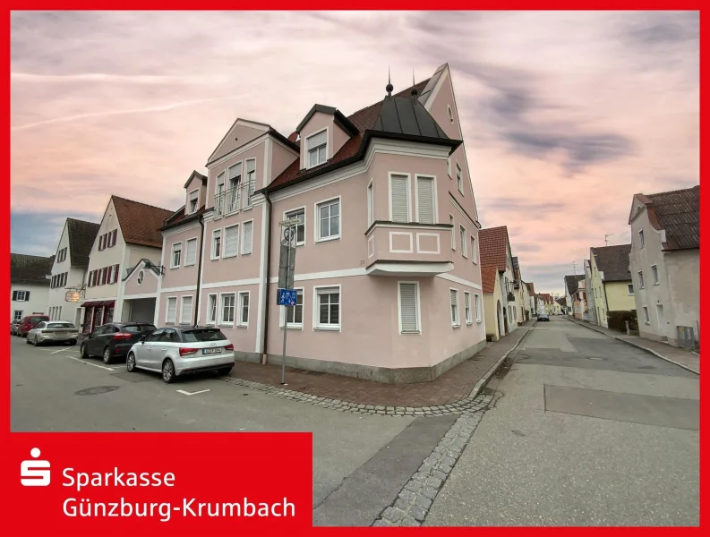 Ansicht - Haus kaufen in Ichenhausen - Top-Zustand ! Mehrfamilienhaus in Ichenhausen mit 3 Wohnungen 