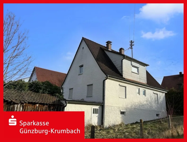 Hausansicht - Haus kaufen in Günzburg - Einfamilienhaus + Bauplatz in Günzburg 