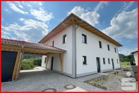  - Haus kaufen in Geiersthal - Neubau-Doppelhaushälfte (KfW 55) in Geiersthal