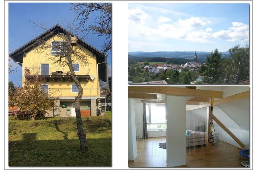  - Haus kaufen in Böbrach - Böbrach - vermietetes Zweifamilienhaus in Aussichtslage