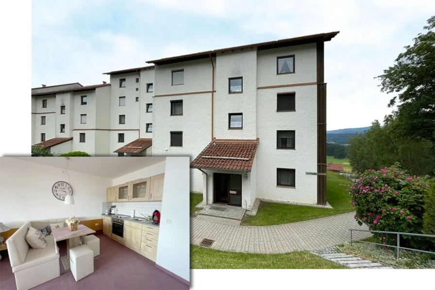 Titelbild - Wohnung kaufen in Regen - Klein und fein - 1-Zimmer-Appartement in Regen/Kattersdorf