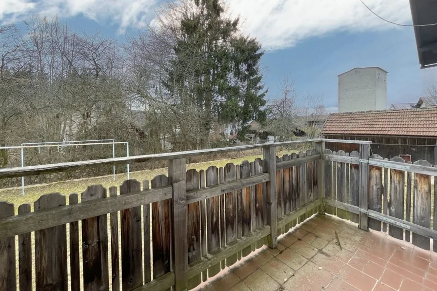 Balkon im Erdgeschoss