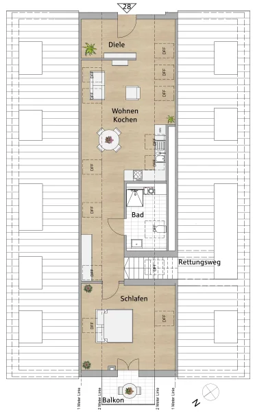 Wohnung 28 im Dachspitz