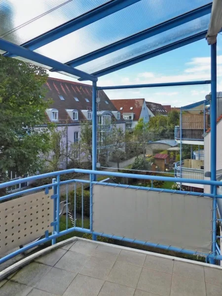 Aussicht vom Balkon