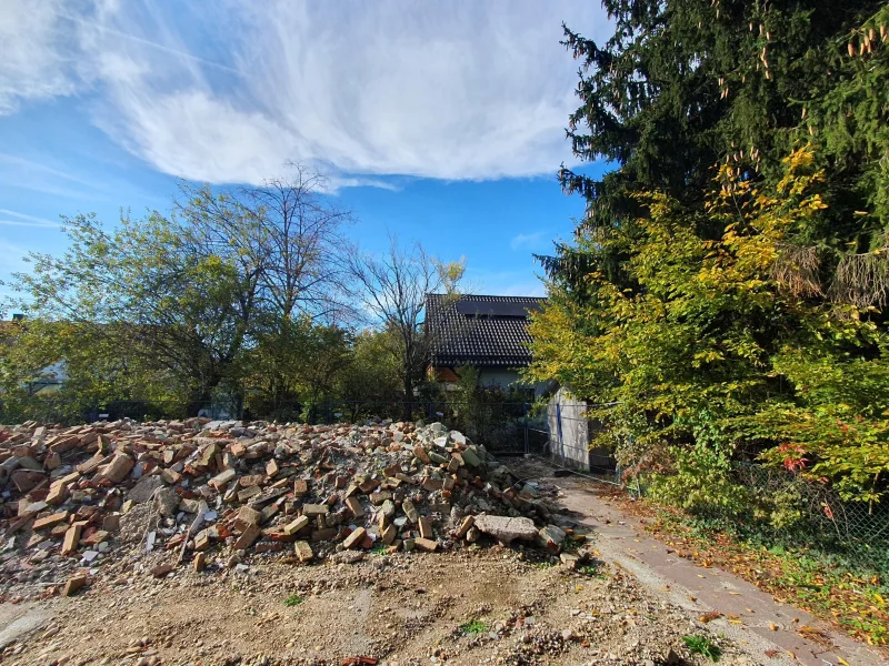 Blick vom späteren Haus