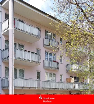 Blick zu Ihrem Balkon - Wohnung kaufen in Dachau - Die perfekte Einsteiger-Wohnung