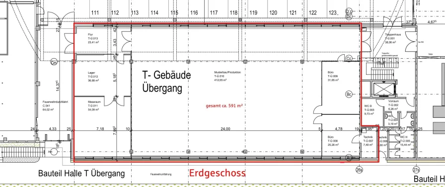 Büro T-Gebäude Erdgeschoss