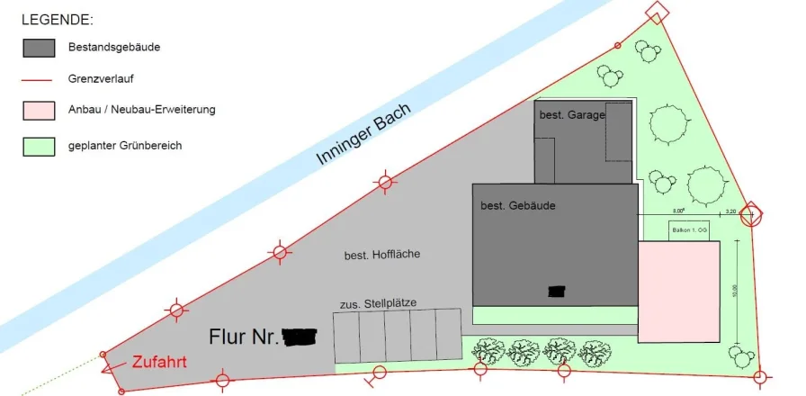 Variante 1 - Grundstück kaufen in Inning - Bauen im Herzen des Ortszentrums von Inning am Ammersee